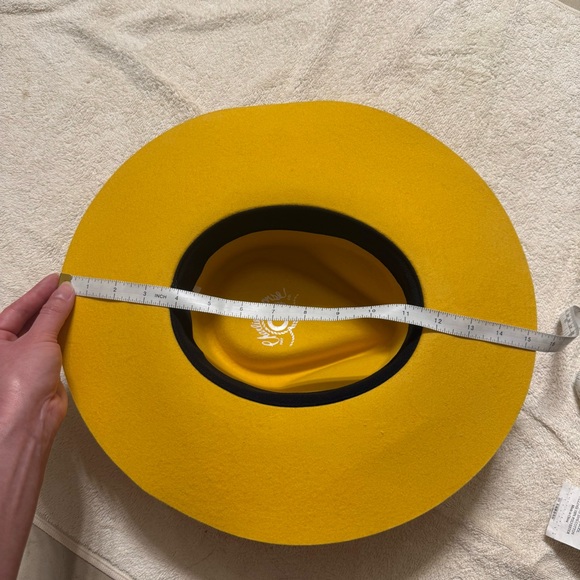 Charlie 1 Horse Yellow Wool Western Hat with Black Band Size Small - Picture 15 of 16